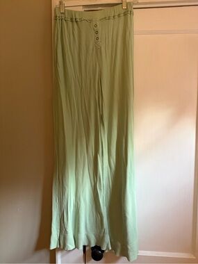 Urban Outfitters Light Green Ribbed Lounge Pants